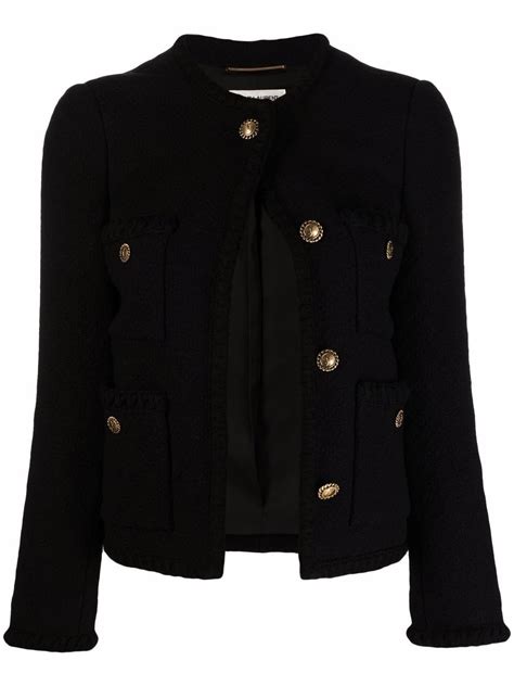 yves saint laurent jacket cost|saint laurent tweed jacket.